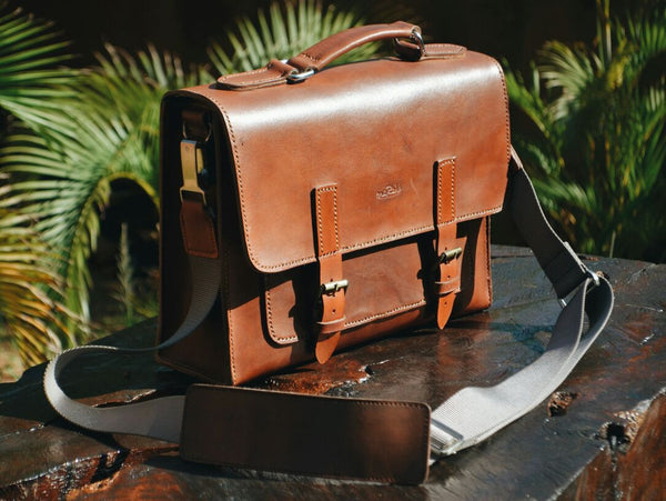 Leather Office Bag - Adyeri
